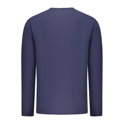 Blue Cotton Men T-Shirt