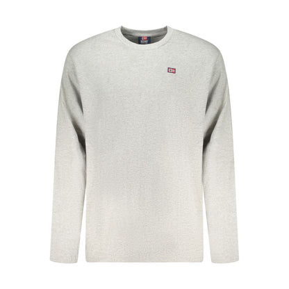 Gray Cotton Men T-Shirt