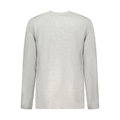 Gray Cotton Men T-Shirt