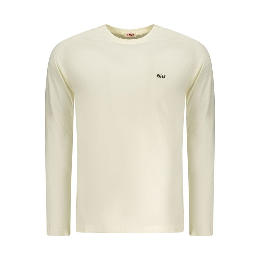 White Cotton Men T-Shirt