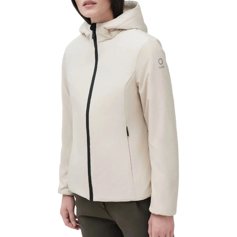 White Polyester Jackets & Coat