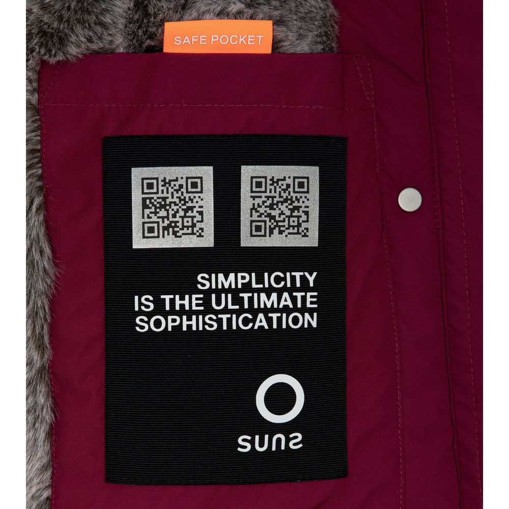 Red Polyester Jackets & Coat