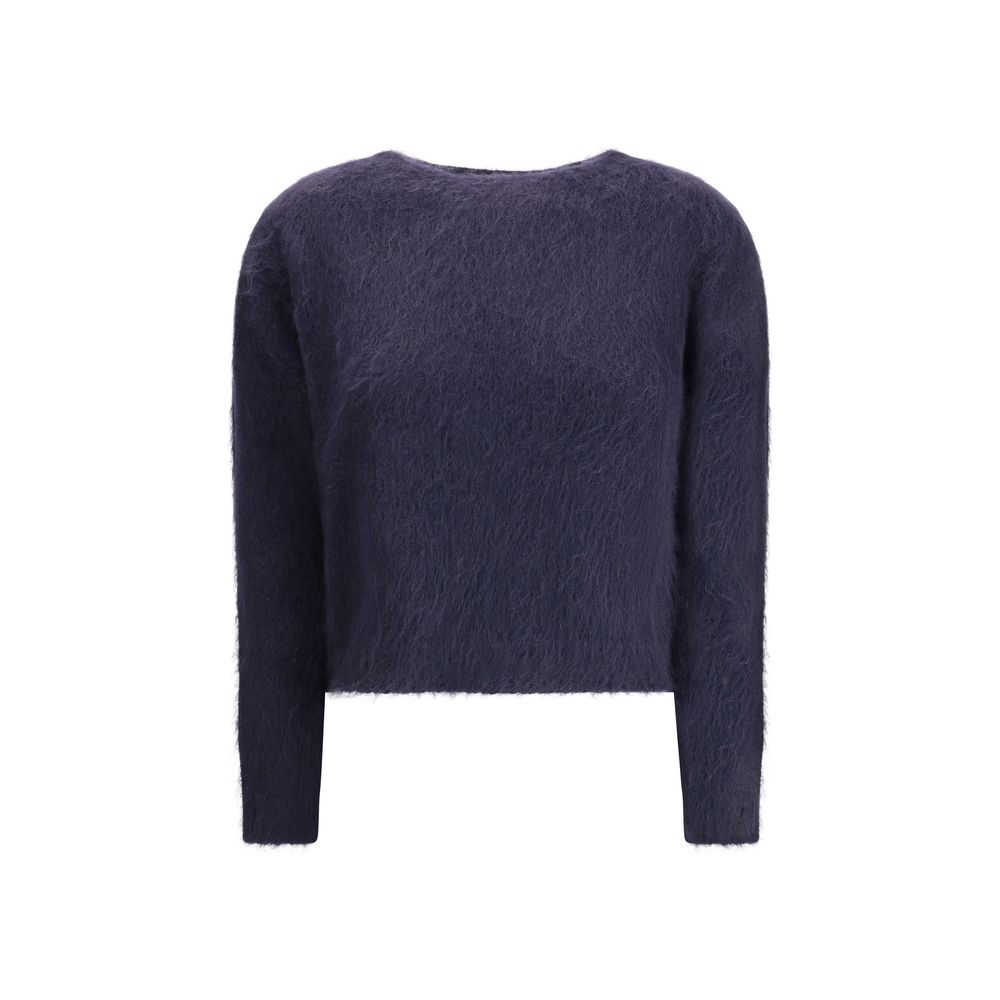 Blue Polyamide Sweatshirt