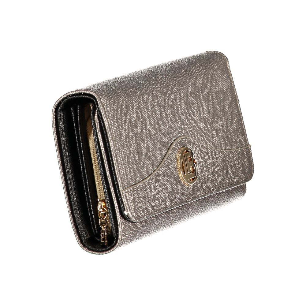 Gray Polyethylene Women Wallet