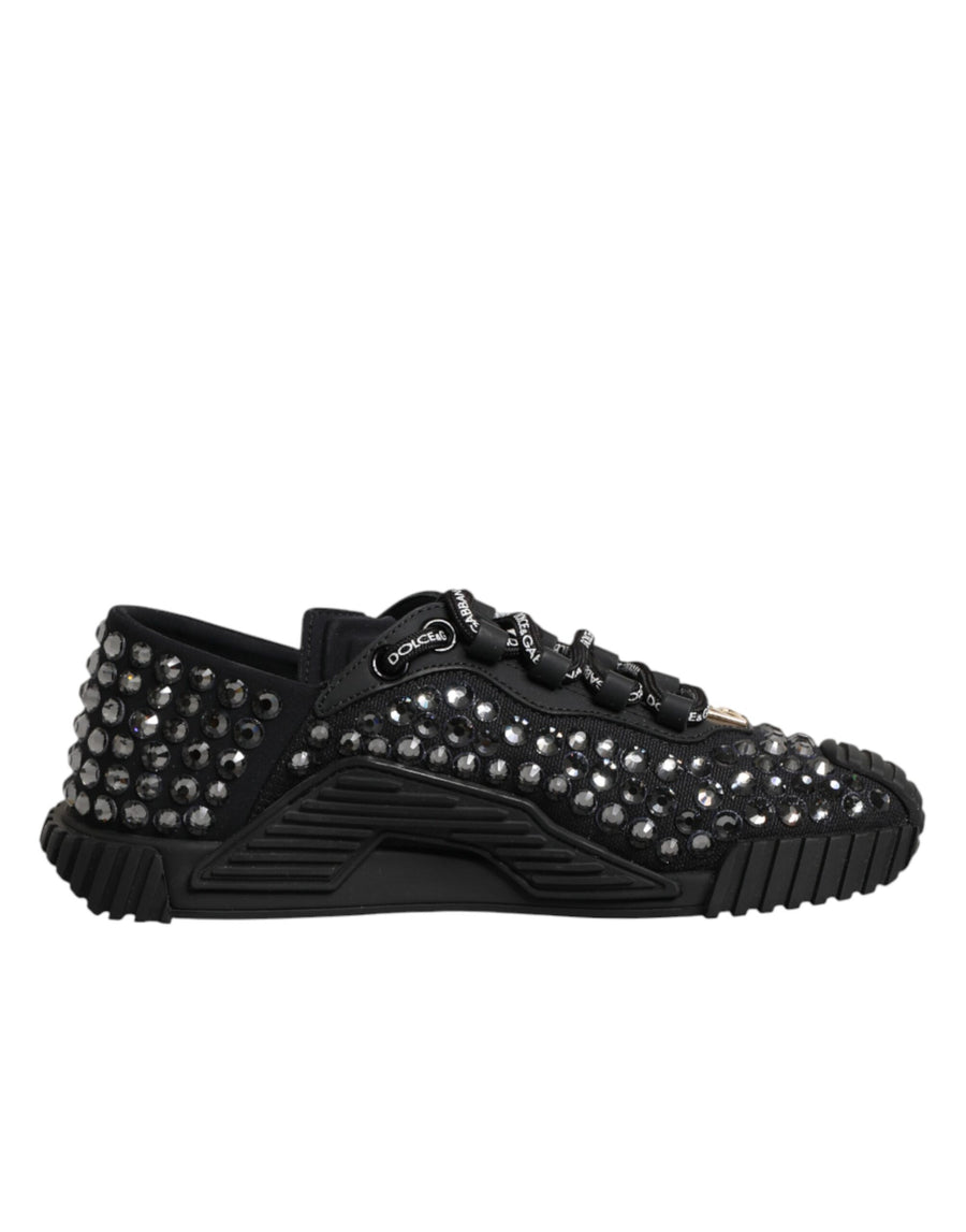 Shoes Black Embellished Low Top NS1 Sneakers Shoes
