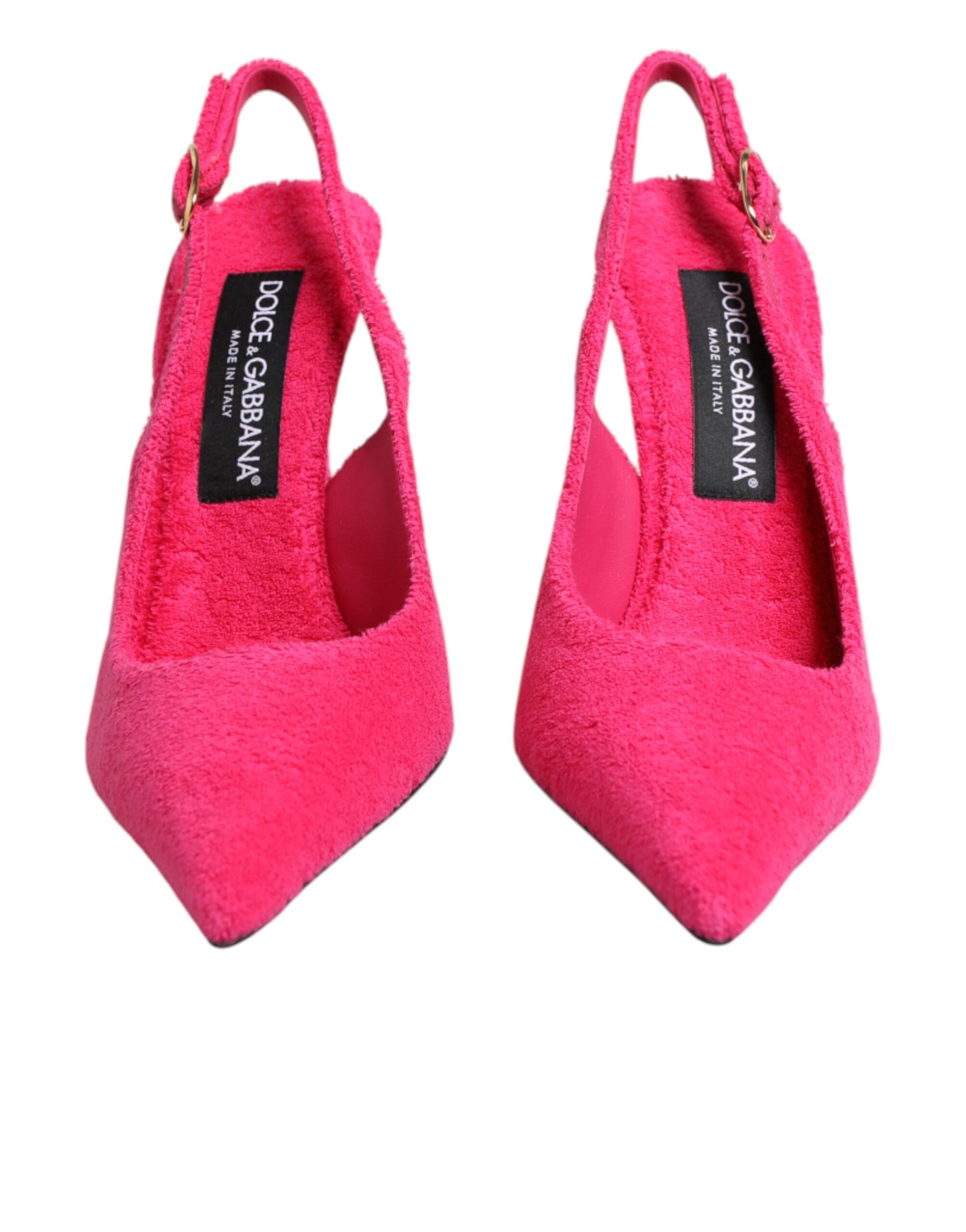 Pink Suede High Heels Slingback Shoes
