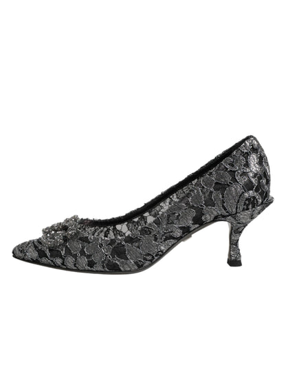 Silver Lace DG Amore Heels Pumps Shoes