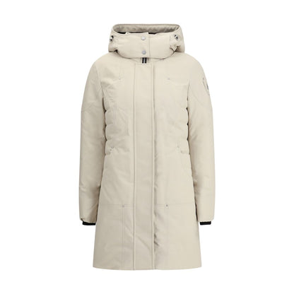 Beige Polyester Parka