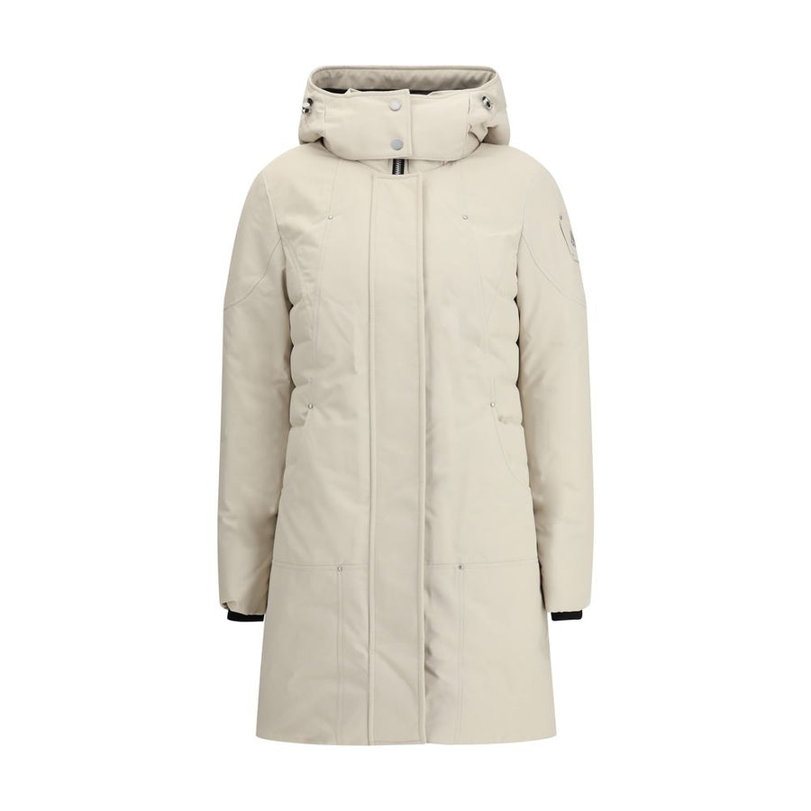 Beige Polyester Parka