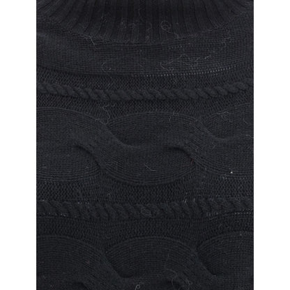 Black Wool Sweatshirt