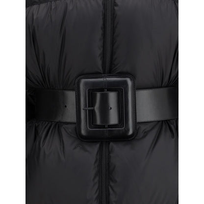 Belted Hourglass Short Puffer