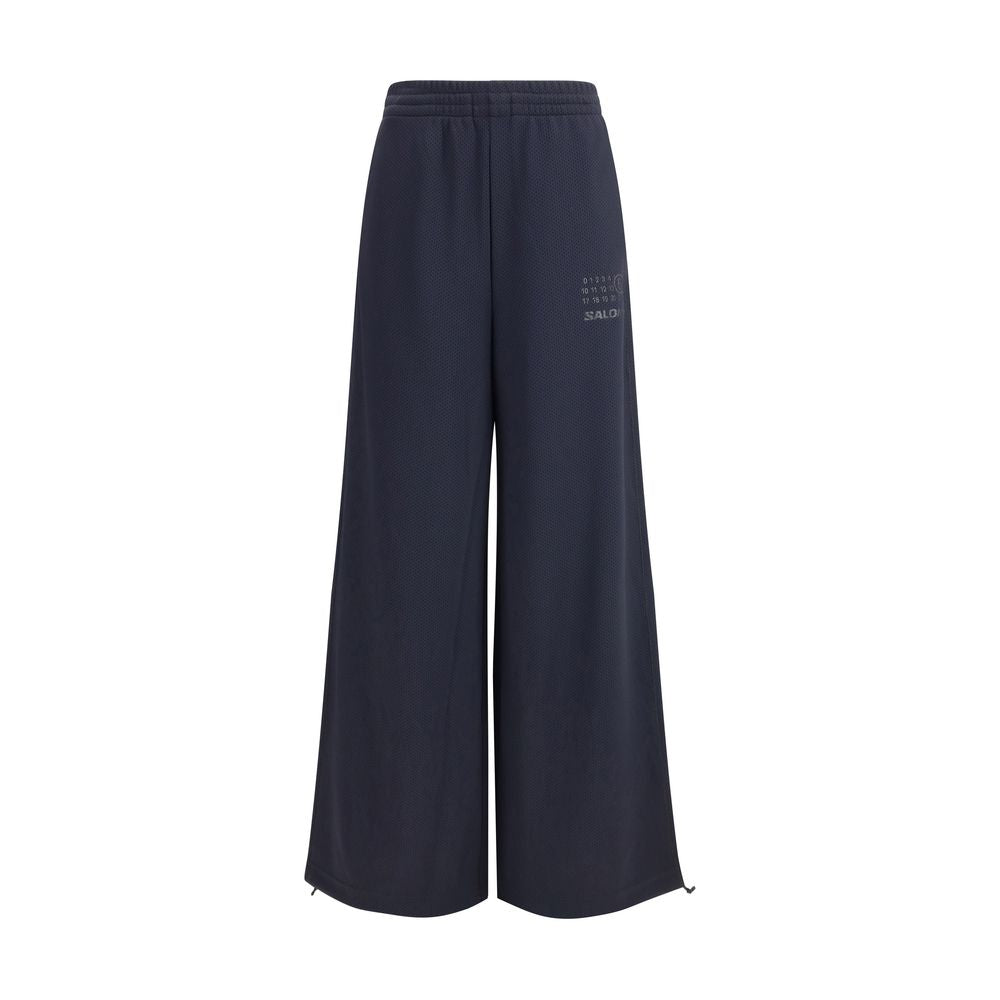 Black Polyester Athletic Pants