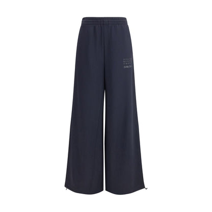 Black Polyester Athletic Pants