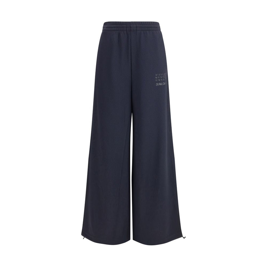 Black Polyester Athletic Pants