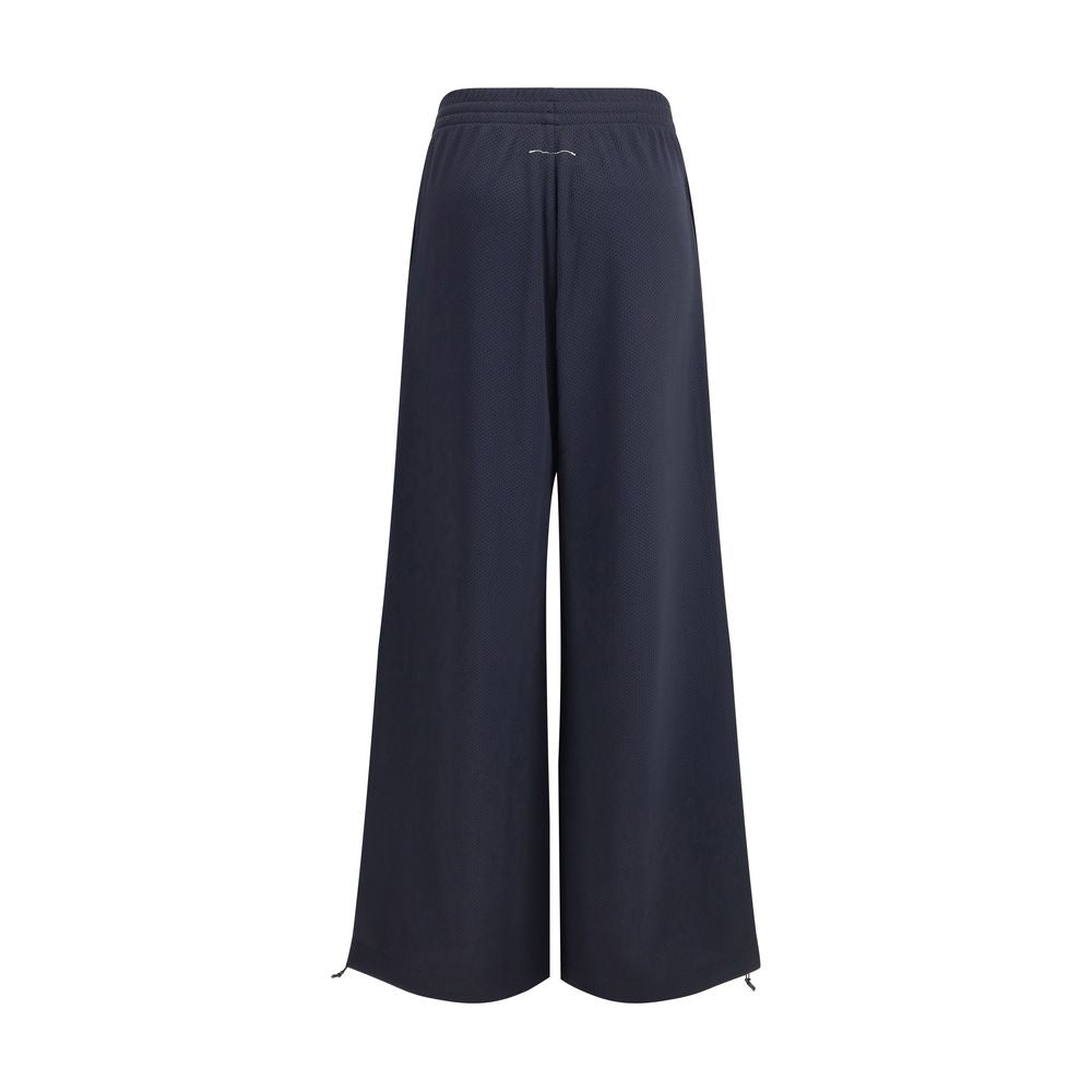 Black Polyester Athletic Pants