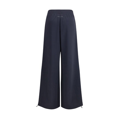 Black Polyester Athletic Pants