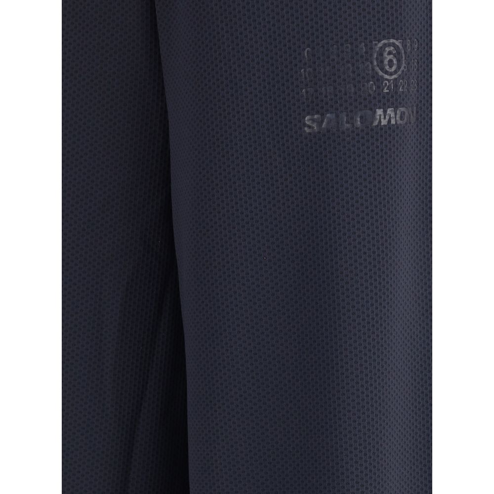 Black Polyester Athletic Pants