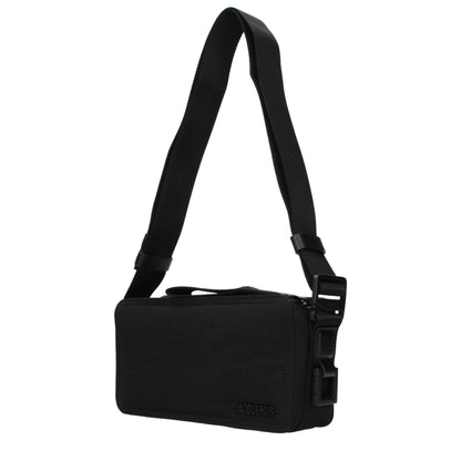 Black Fabric Crossbody Bag