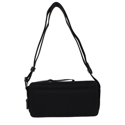 Black Fabric Crossbody Bag