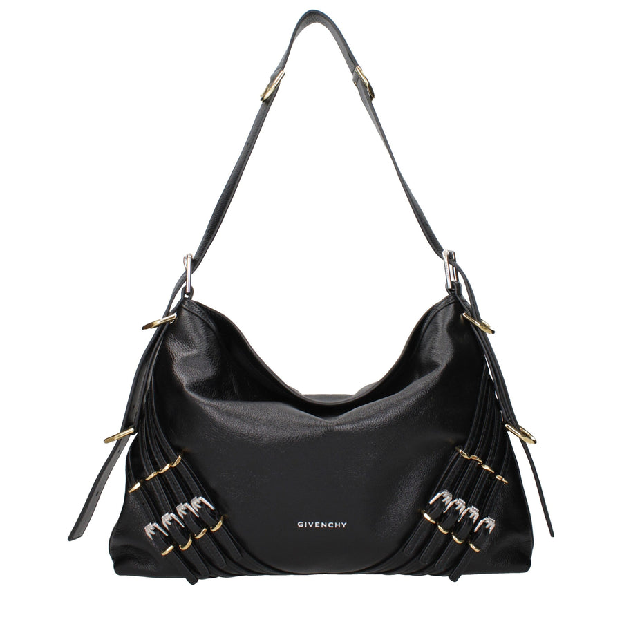 Black Leather Shoulder Bag