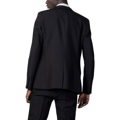 Black Polyester Blazer