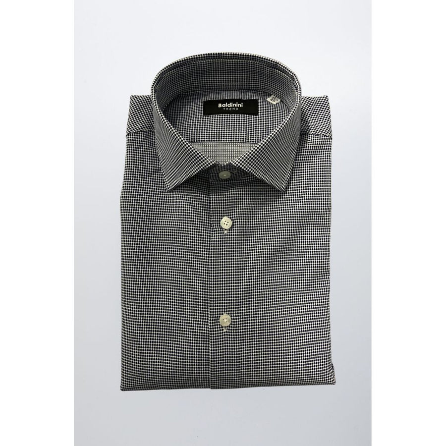 Blue Cotton Men Shirt