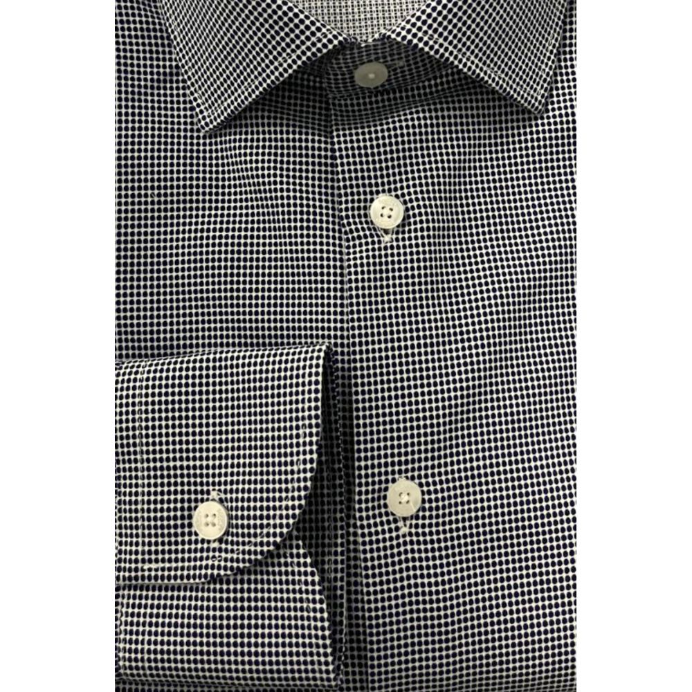 Blue Cotton Men Shirt