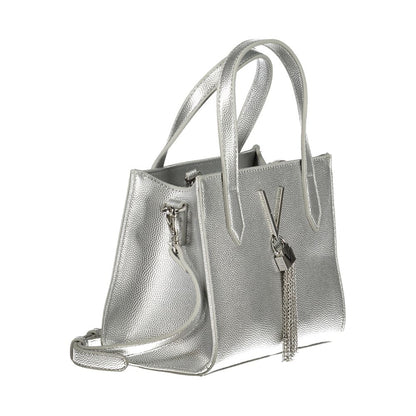 Gray Polyethylene Women Handbag