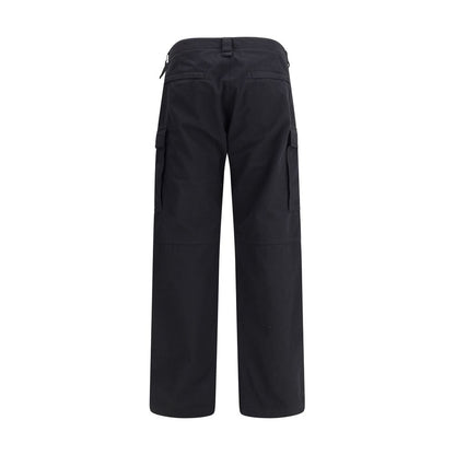 Black Cotton Cargo Pants