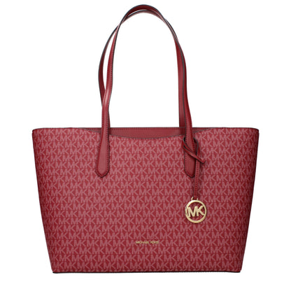 Red Fabric Shoulder Bag