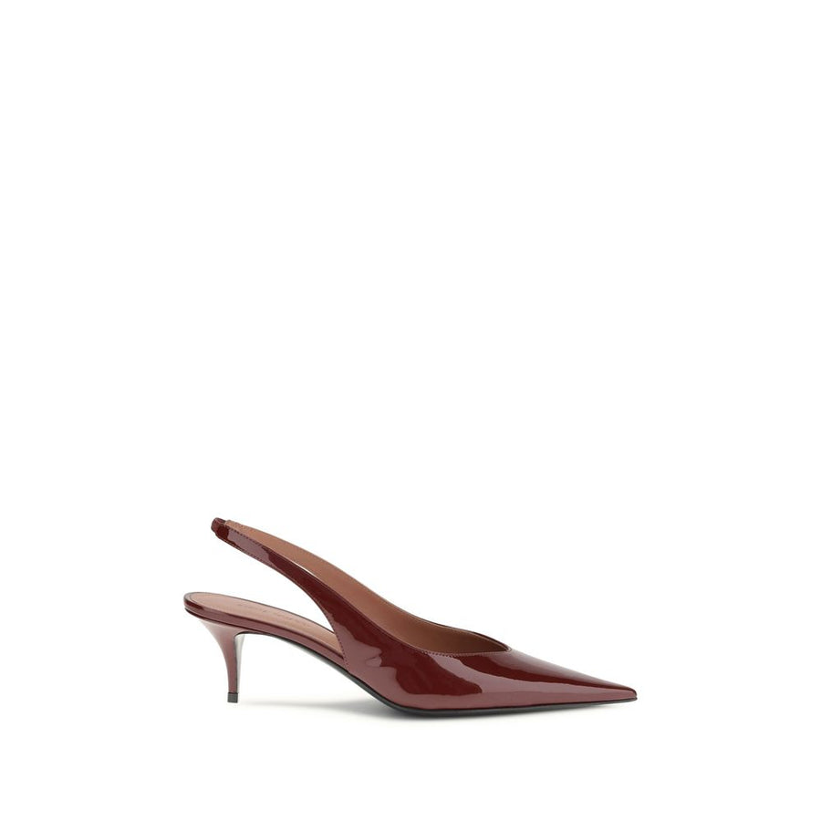 Bordeaux Calf Leather Bos Taurus Mid Heel Pumps