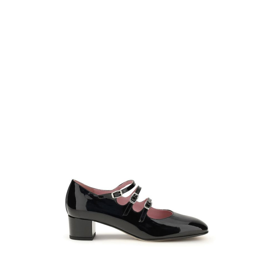 Gold Calf Leather Bos Taurus Mid Heel Pumps