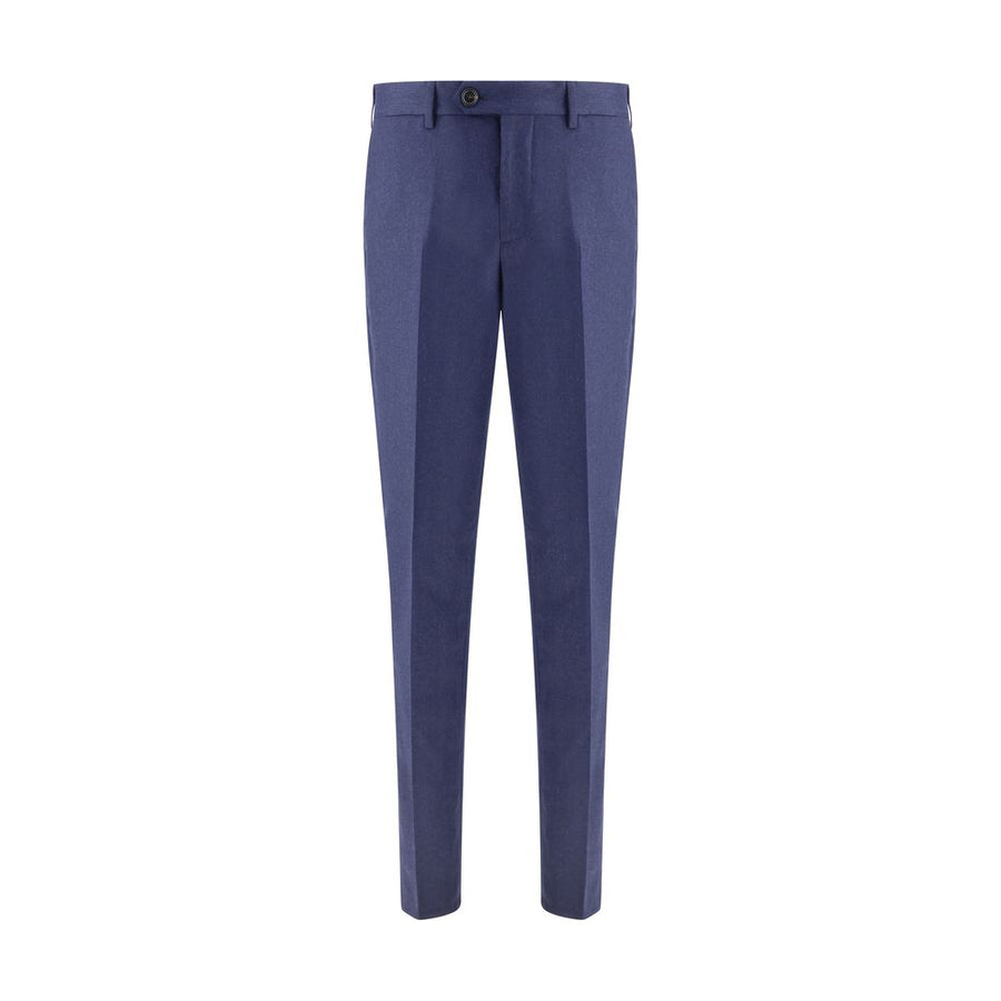 Blue Fleece Wool Pants