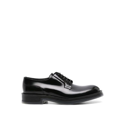 Black Calfskin Oxfords And Derbies