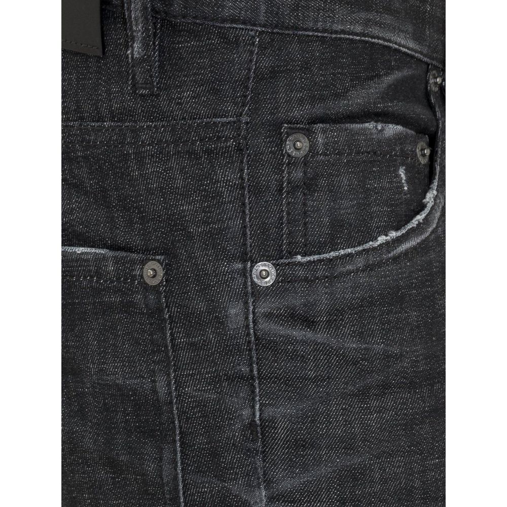 Black Cotton Jeans Denim