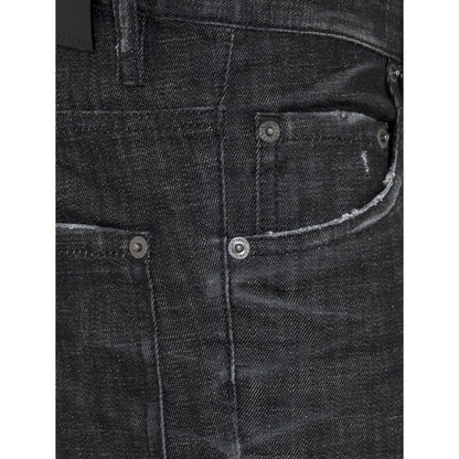 Black Cotton Jeans Denim