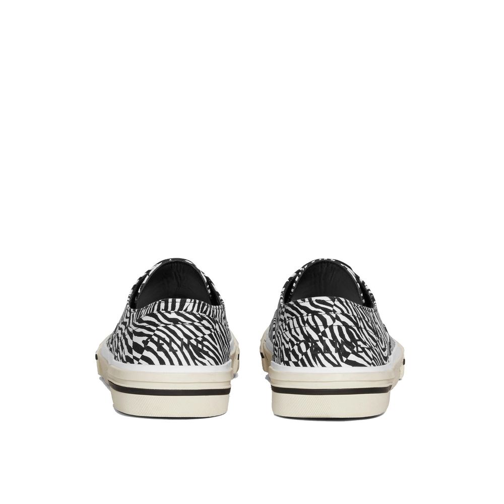 Black Canvas Low Top Sneakers