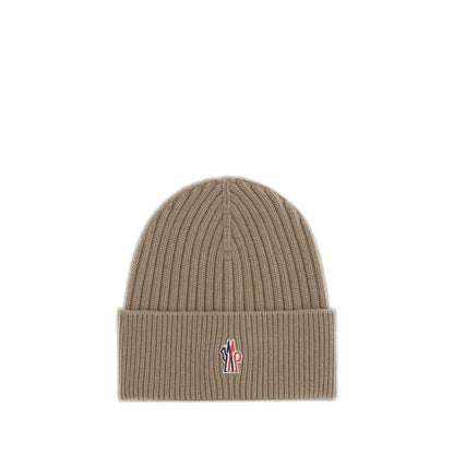 Beige Merino Wool Beanie