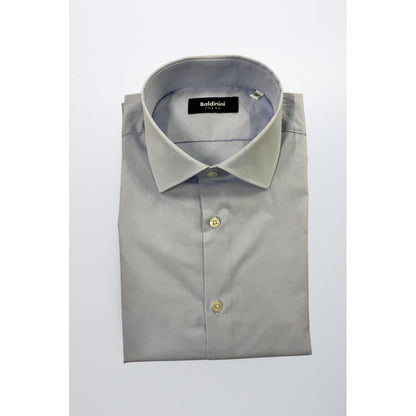 Light Blue Cotton Men Shirt