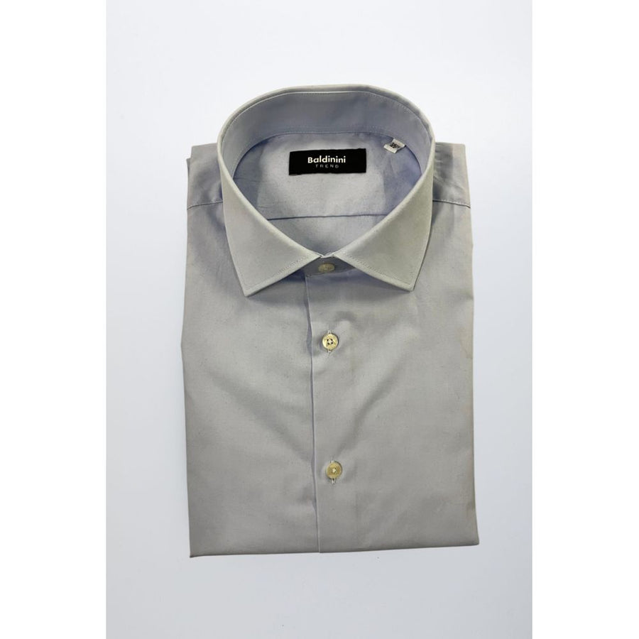 Light Blue Cotton Men Shirt