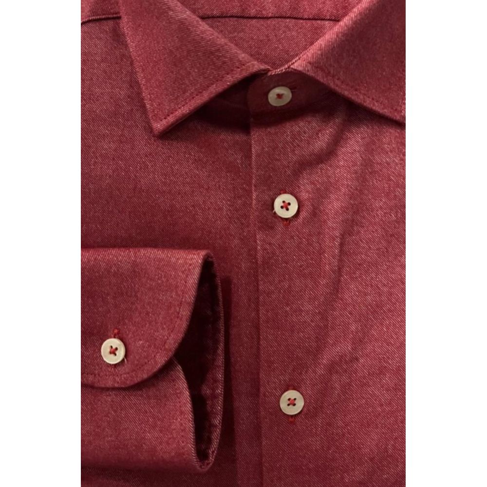 Red Cotton Men's Shirt