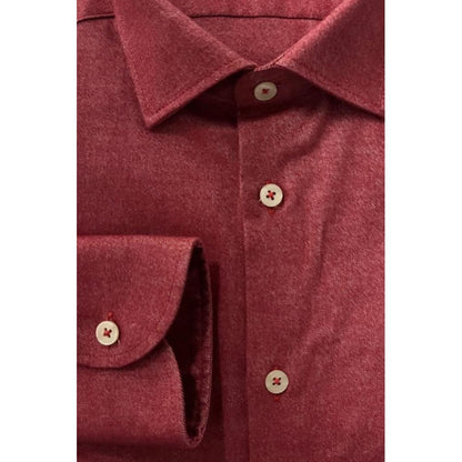 Red Cotton Men's Shirt