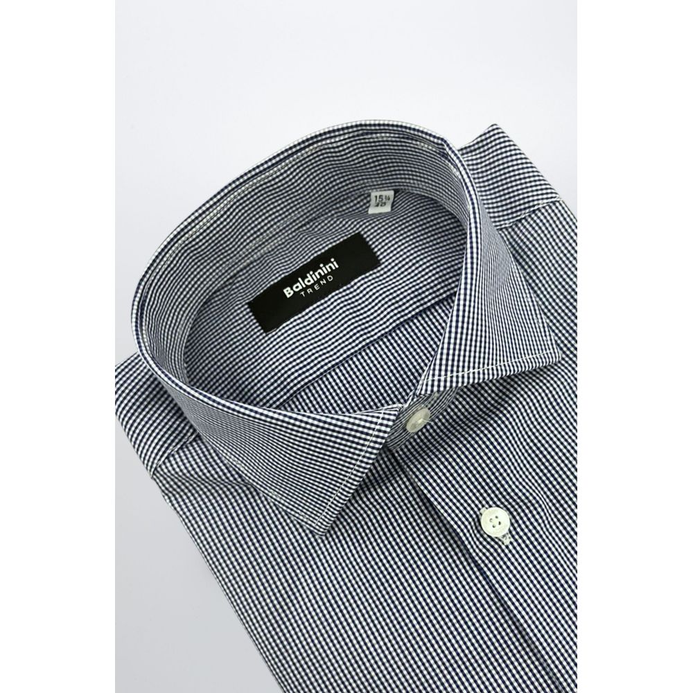 Blue Cotton Men's Shirt