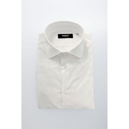 White Cotton Men Shirt