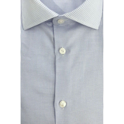 Light Blue Cotton Men Shirt