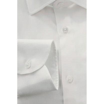 White Cotton Men's Shirt