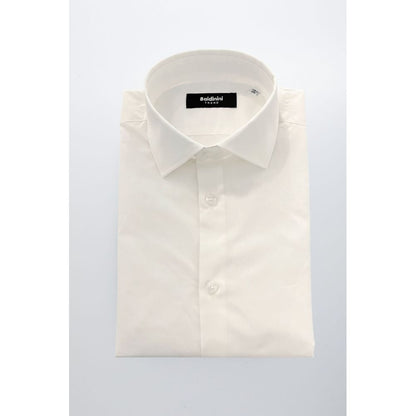 White Cotton Men Shirt