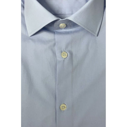 Light Blue Cotton Men Shirt