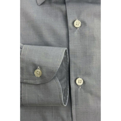 Light Blue Cotton Men Shirt