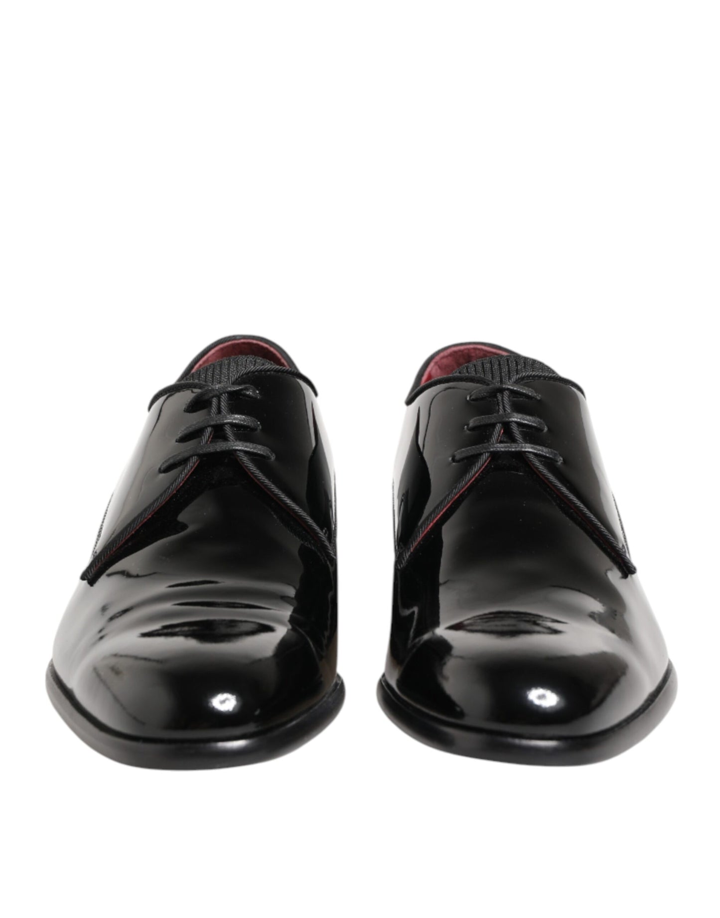 Black Calfskin Leather Derby Men Dress Shoes